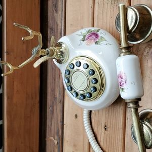 Retro porcelain French style phone